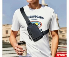 Men's Shoulder Bag Oxford Chest Bag Sling Crossbody Bag Small Travel Phone Bag