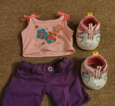 Build a bear Set Madchen kleodung Schuhe hose Original