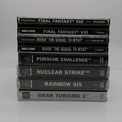 Playstation 1 Spielesammlung: Rainbow Six, Final Fantasy, Porsche, G Turismo Etc