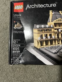 LEGO Architecture: Louvre (21024) Landmark Series Paris France 695 Pieces