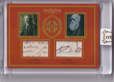 2025 Eternal Revelation Albert Einstein Charles Darwin History Relic Red 4/25