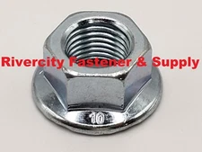 M12-1.25 JIS Flange Nuts Small Hex M12x1.25 Nut 12mm x 1.25 Serrated Flange 10.9