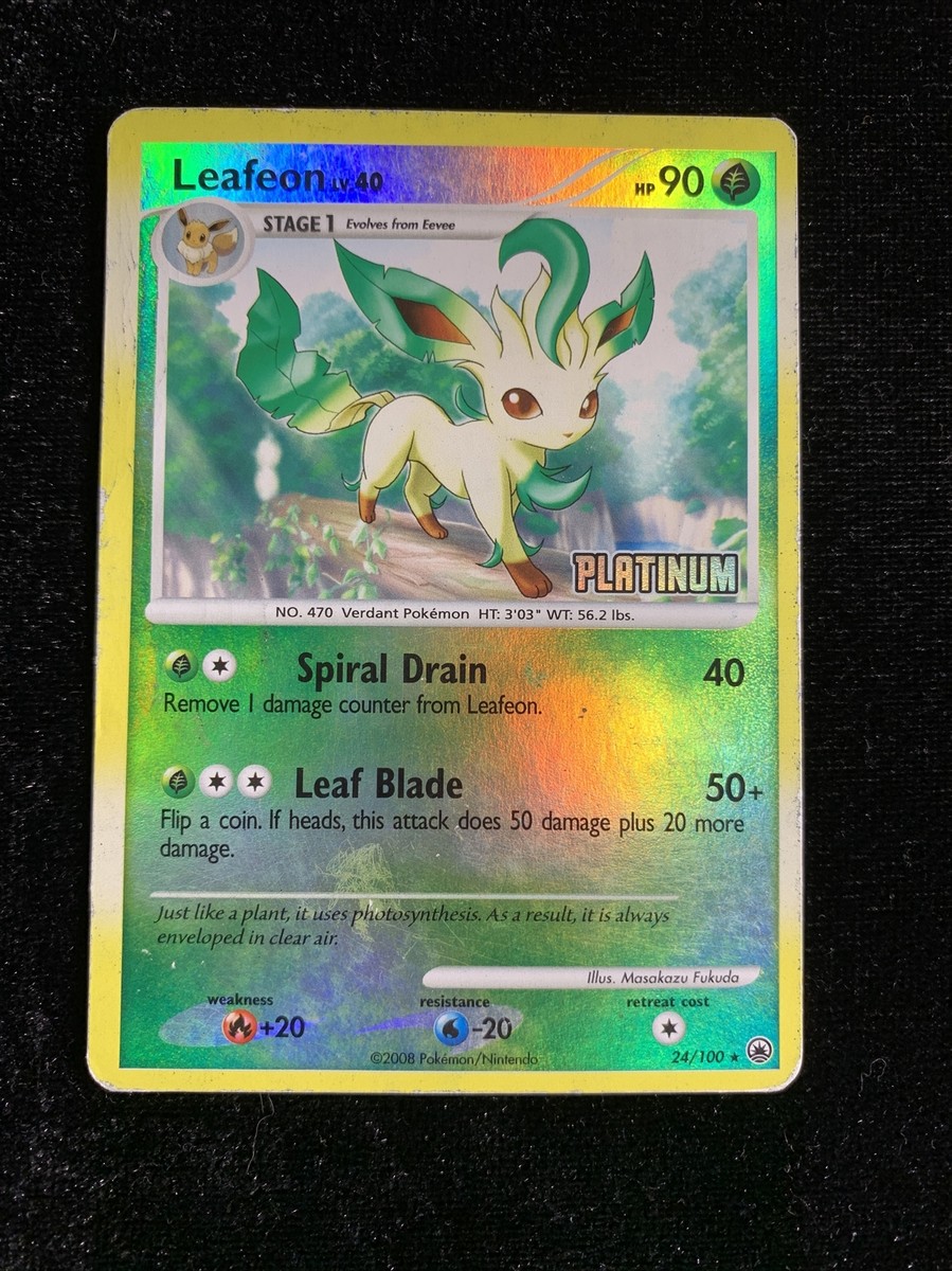 Leafeon lv.40 24/100 Reverse Holo Stamped - Majestic Dawn BK Promo