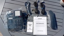 INTERQUARTZ  GEMINI 9333 SPEAKERPHONE BLACK, ALL PARTS "BRAND NEW IN BOX"