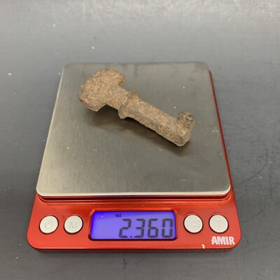 Very Old Iron Antique 3  Padlock Key Rusty 2.36oz