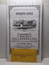 Durgin-Park Market Dining Room Menu - Boston, Mass - 1940s-1950s JRR18