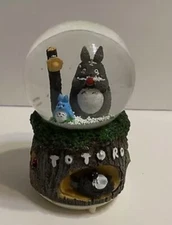 My Neighbor Totoro Snow Globe Music Statue 5.5” Tall, New !