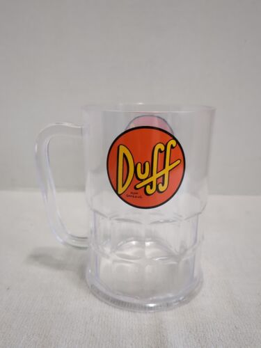 Universal Studios The Simpsons Plastic Duff Beer Mug Stein - Picture 1 of 4