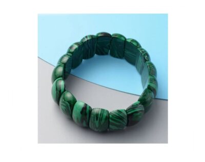 The Green Selection - Auswahl an elastischen Echt Edelstein Armbändern
