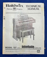 Original Baldwin Organ Technical Manual / Interlude 127 12F 127FC 127W