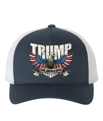 Trump Vance 2024 Take America MAGA Never Surrender 45 47 Retro Trucker Hat Cap - Picture 12 of 28