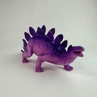 Purple Stegosaurus Plastic Figure Prehistoric Loose Free shipping!