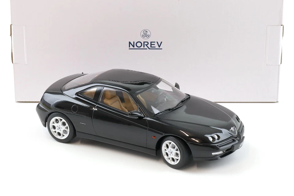 1:18 Norev Alfa Romeo GTV Coupe 2.0 T.SPARK 1999 Nero/ Beige Interno - Limitato - Immagine 2 di 4