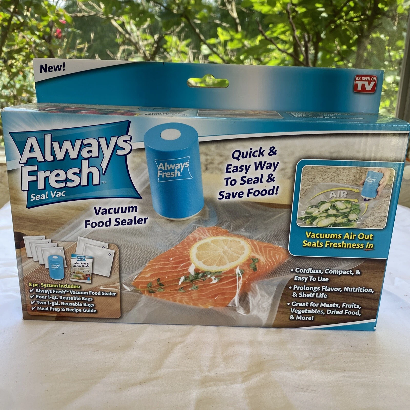 Always Fresh Vacuum Food Sealer 8 Piece System