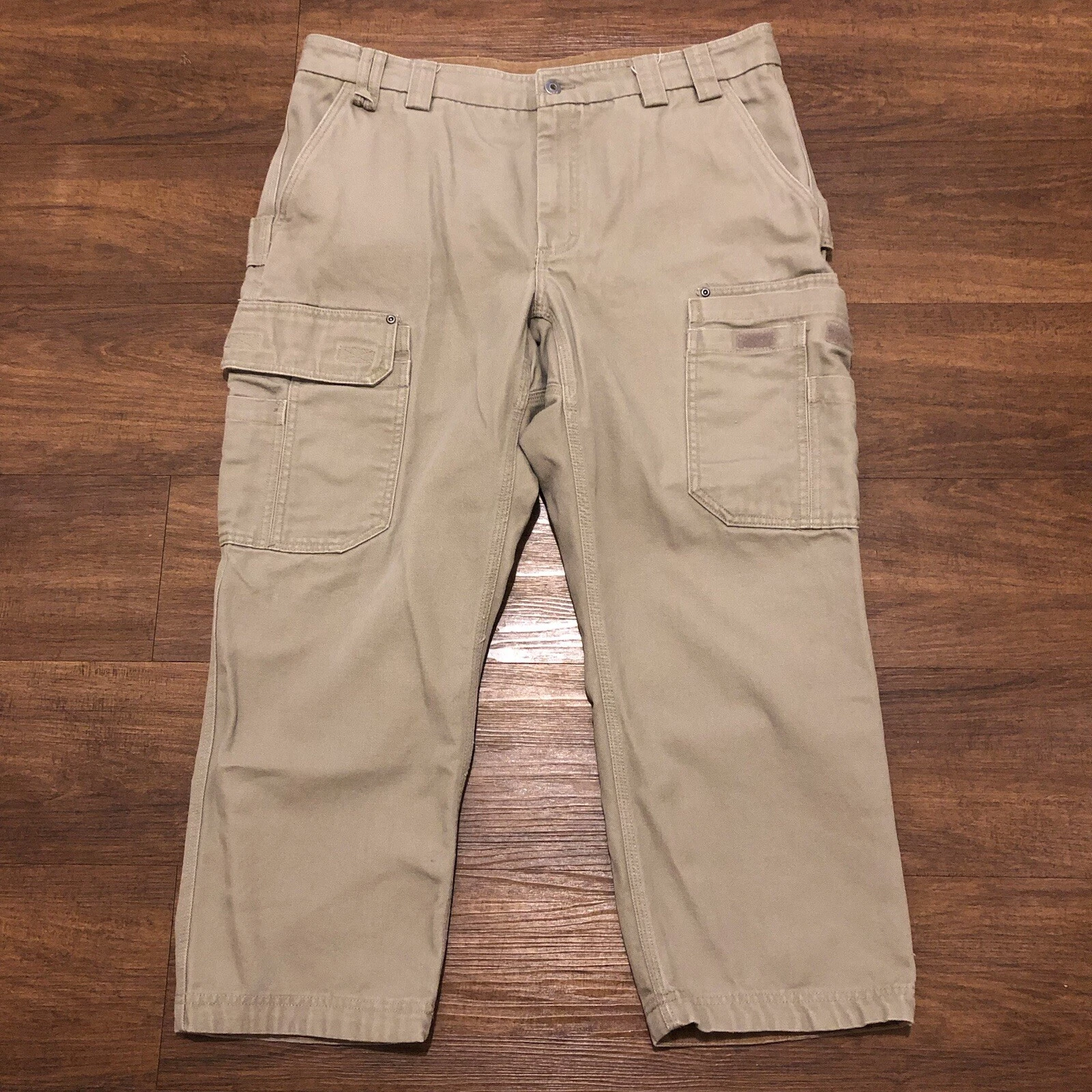 Duluth Fire Hose Cargo Pants Men’s Size 40x28 Brown Beige EUC