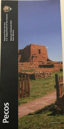 New 2016 PECOS NHP - NM NATIONAL PARK SERVICE UNIGRID BROCHURE Map OUT ...