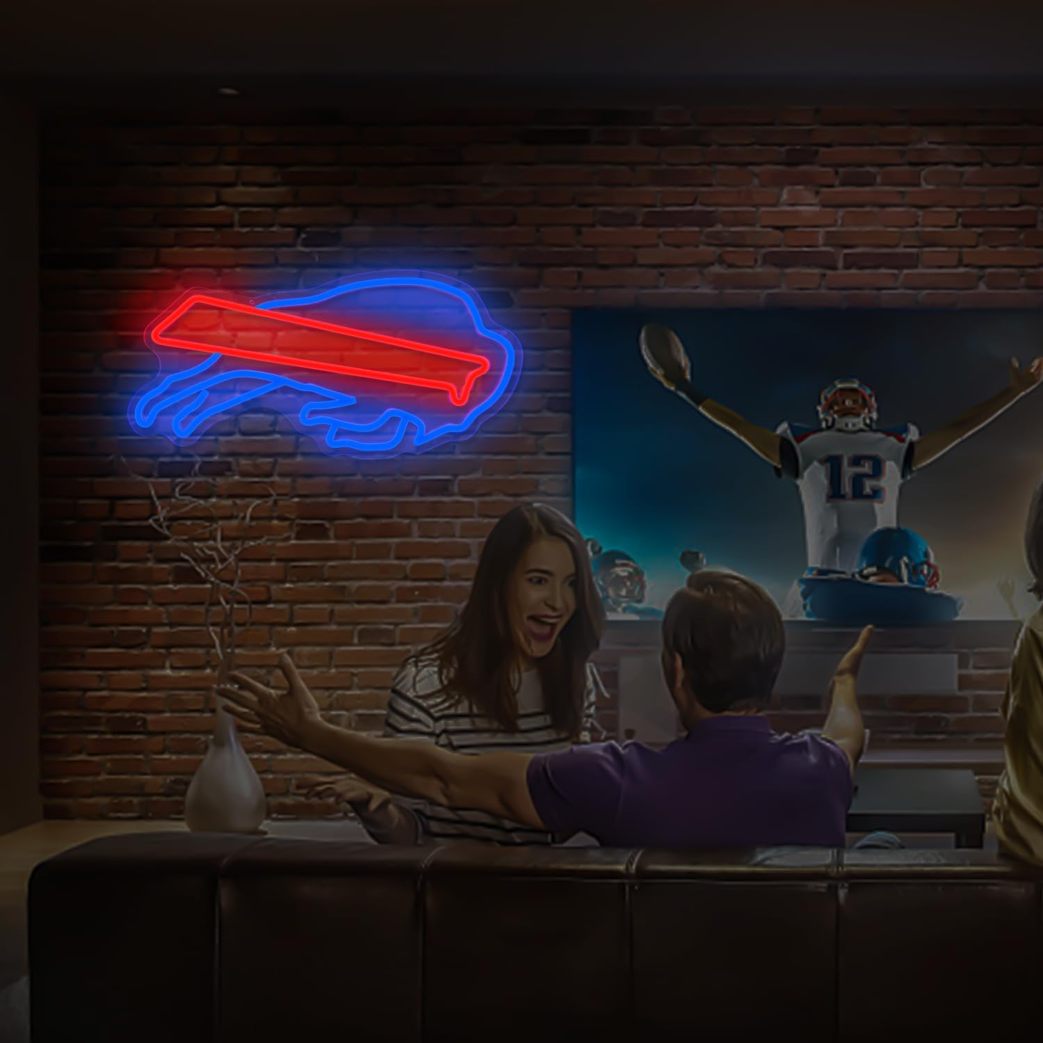 Football Neon Sign Football Team Neon Lights up Signs for Wall Football