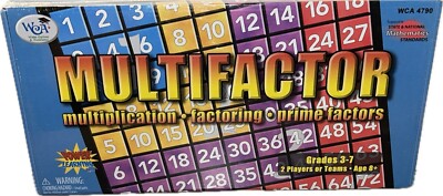 Learning Advantage Multifactor Multiply Factoring Prime Factors 3rd-7th (Sealed)