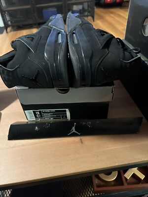 Mens Jordan 4 Retro Black Cat Black/Black 2006 - Size 13