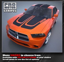 Dodge Charger Hood And Double Top Racing Stripes Decals 2011 2012 2013 2014
