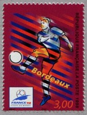 Timbre de 1998 - Coupe du Monde football FRANCE 98 Bordeaux - N° 3130 Neuf