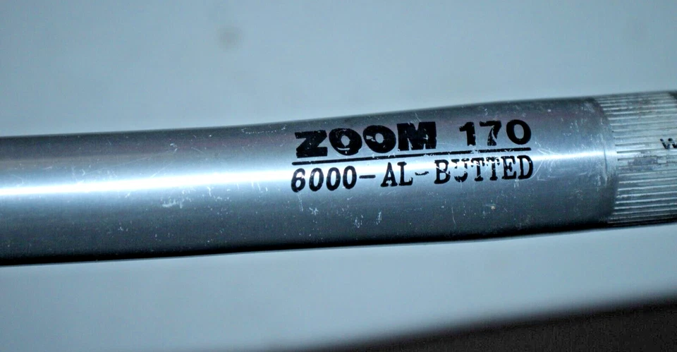 Zoom 170 Vintage MTB Flat Bar Handlebar 25.4/22.2mm 56cm Silver Hybrid Ships USA - Image 3 of 4