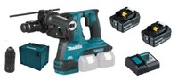 Makita DHR281ZJ Akku-Kombihammer 2X18V + 2 Akkus 5Ah + Ladeger. + Wechselfutter