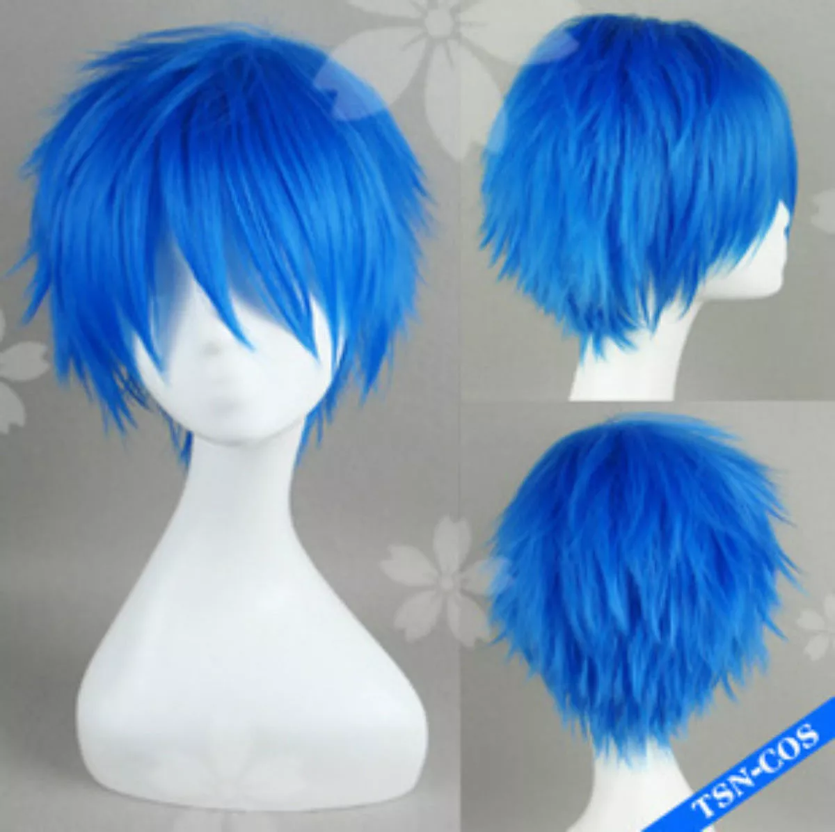 Navy blue cosplay wig outlet