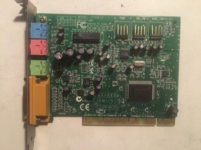 Creative labs ct4810 pci sound card