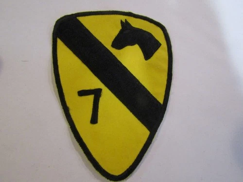 VINTAGE MILITARY PATCH WW2 TO VIETNAM ERA US ARMY 1ST CAVALRY DIVISION SEVENTH