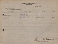 FRANKLIN D. ROOSEVELT - DOCUMENT SIGNED 05/18/1920