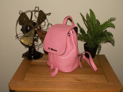 Dr. Martens Rosa Leder Mini Backpack Rucksack Kleine Tasche (298)