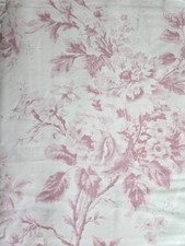 Cabbages and Roses London King Flat Sheet Alderney Raspberry Cotton Floral New