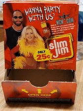 MACHO MAN RANDY SAVAGE 1999 Slim Jim Display Box WWE WWF Wrestling VINTAGE WCW