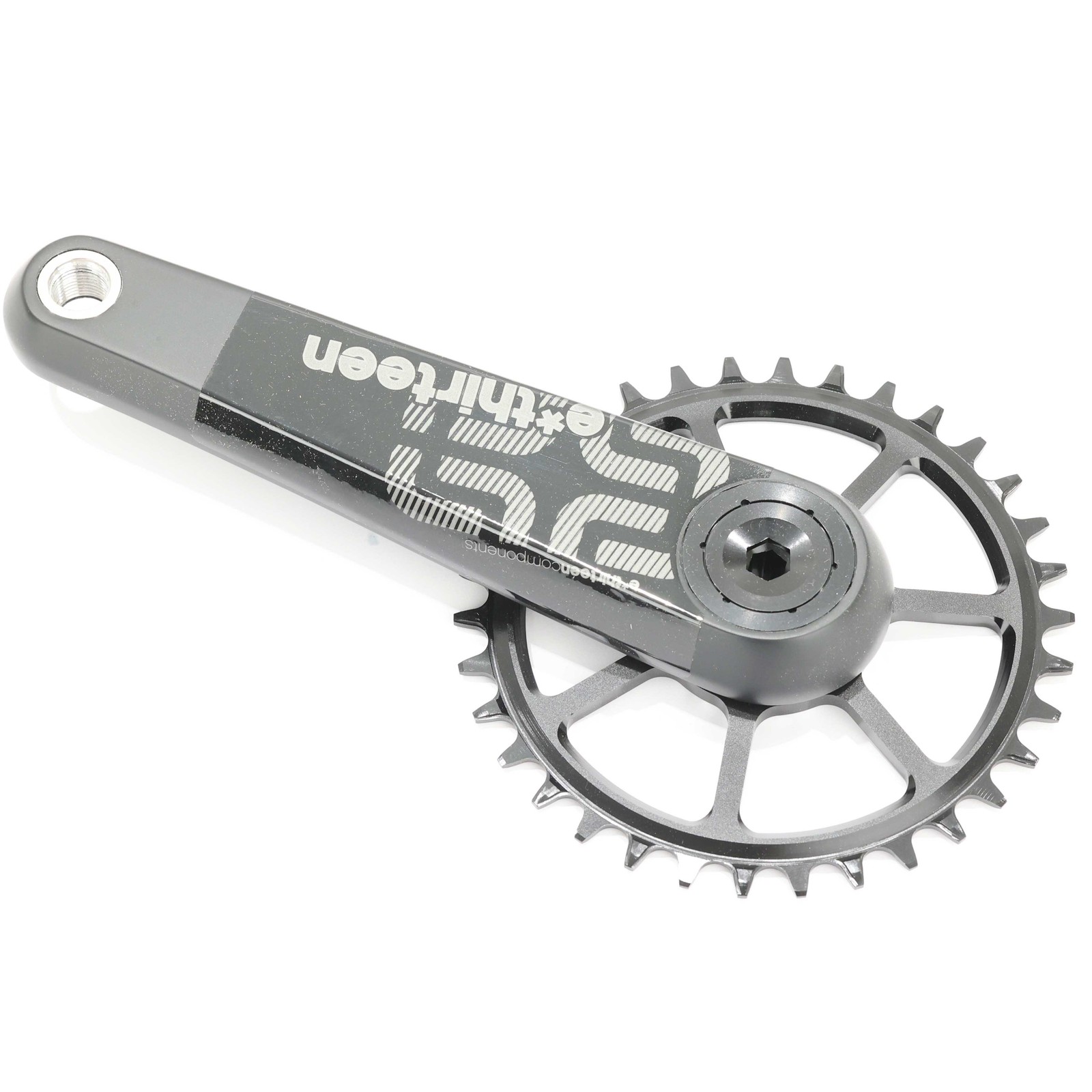 e*thirteen TRS Race Carbon MTB Crankset, 175mm, 34T, Boost, Gen 4, 52mm Chainlin
