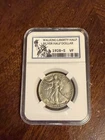 1928-S / WALKING LIBERTY SILVER HALF DOLLAR [DB-6588-003] KEEPSAKE SLAB / VF