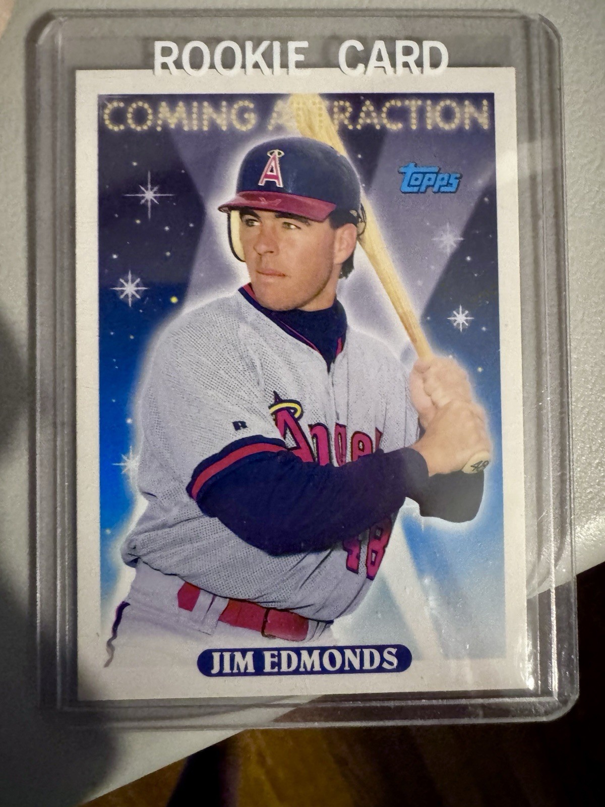 1993 Topps Coming Attraction Jim Edmonds Rookie Card #799 Angels MLB RC