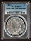 2021-D PCGS MS69 MORGAN Silver $1 Dollar Coin Denver Mint MS69
