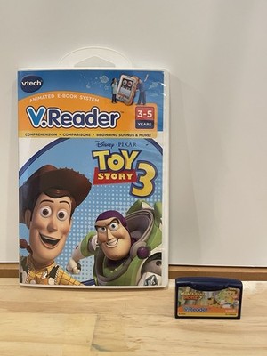 PIXAR TOY STORY 3 DISNEY VTECH V Reader Reading Learning Game (Plus 2nd Game)