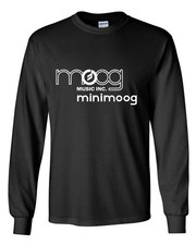 Moog long sleeve t-shirt - Minimoog, 70s Analog Synthesizer Kraftwerk, Giorgio