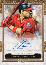 2020 Topps Five Star Carter Kieboom Five Star Base Autograph Fsa-Kie