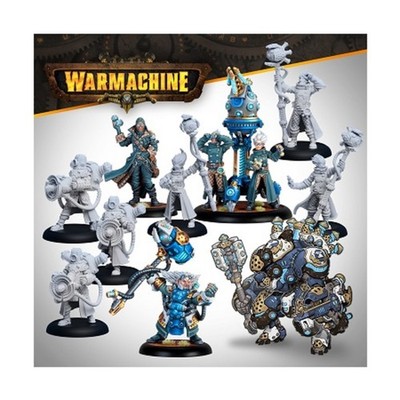 Steamforged Warmachine Cygnar 30mm Storm Forge Command Cadre Neu