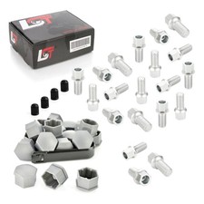 20x Radschrauben Set mit Kappen Kugelbund M14x1,5x27 für VW FOX 5Z1 5Z3