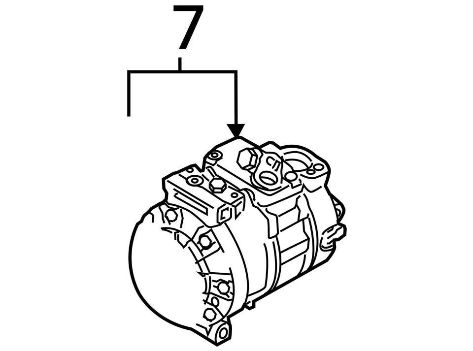2009-2012 Volkswagen Cc Air Conditioning A/c Ac Compressor Oem GPKKY - Image 4 of 4