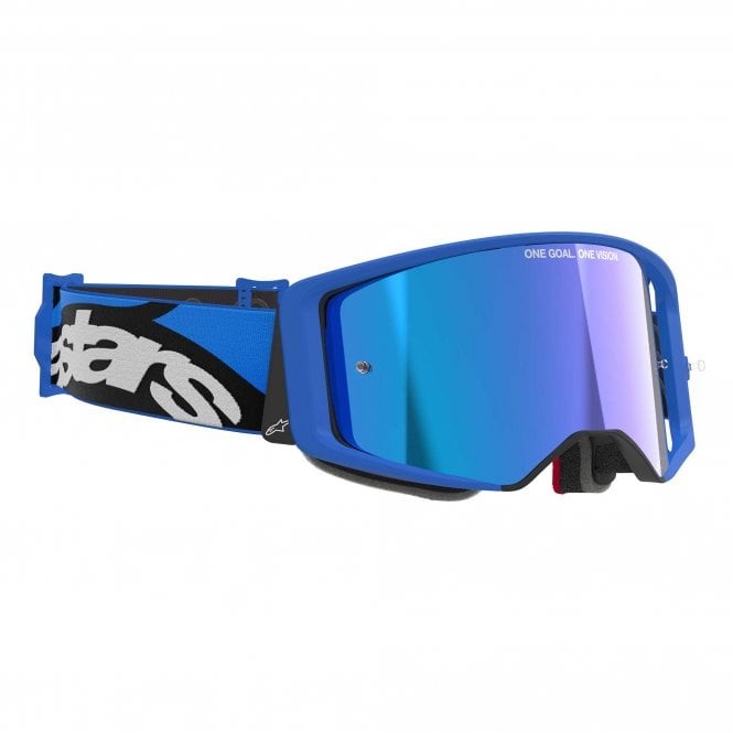 Alpinestars SuperTech MX Goggles - STREAM - Blue (w/Mirror Blue Lens)