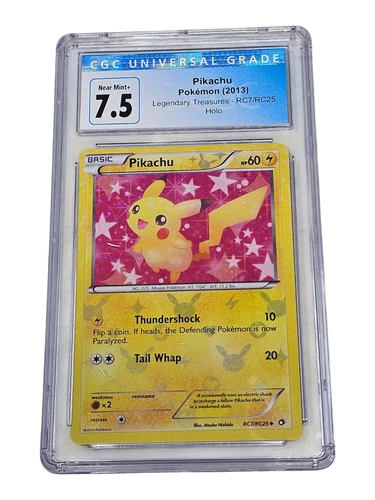 Pikachu RC7/RC25 Legendary Treasures Holo CGC 7.5 Near Mint+ 8013