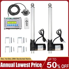 Complete 6000N 12" Dual Axis Solar Tracking System LCD Solar Panel Tracker Kits