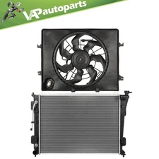 Engine Radiator and Radiator Cooling Fan Kit For Hyundai Sonata Kia Optima