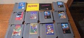 NES Games LOT ( 10 Titles Duck Hunt, Dr. Mario, Dragon Warrior)