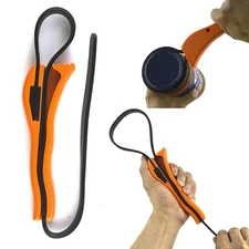 Rubber Strap Wrench Heavy Duty Hand Adjustable Lid Oil Filter Remover Tool 5"